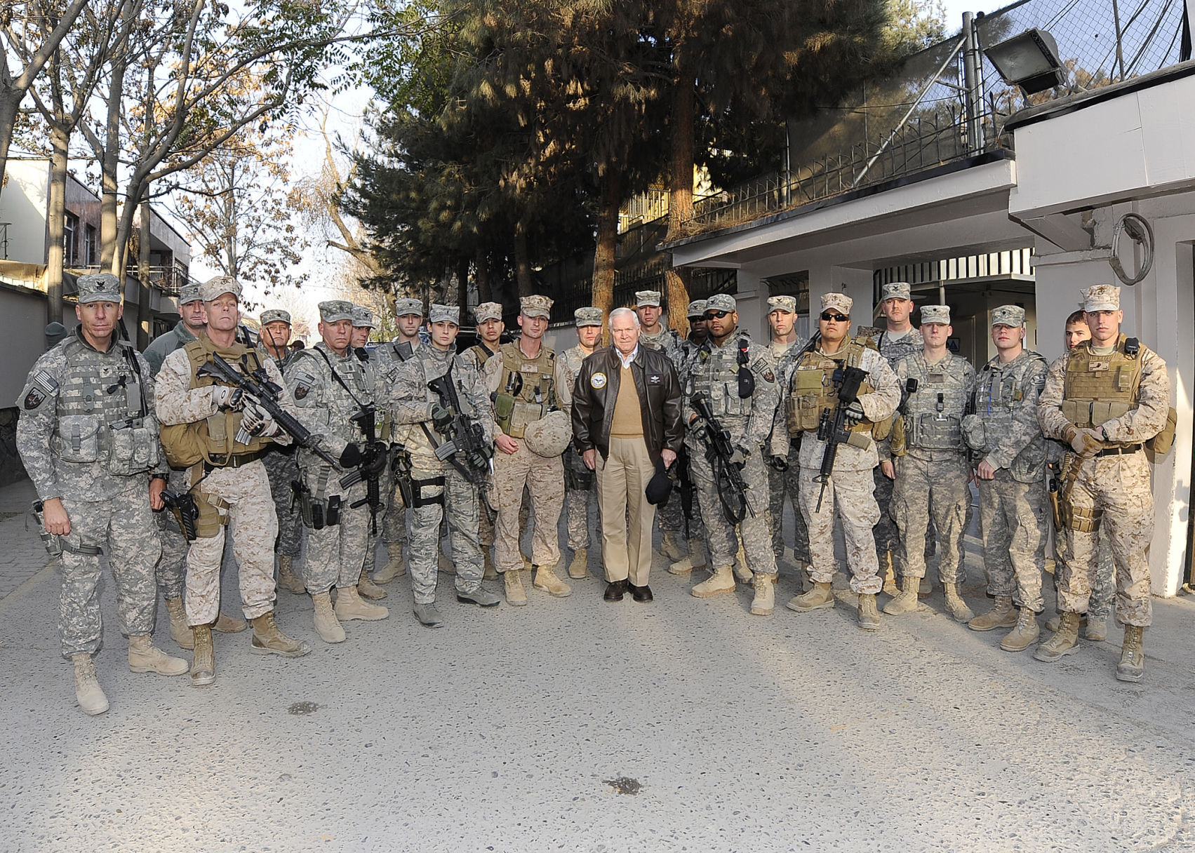 Stuart Henderson with Sect. Gates